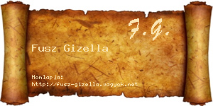 Fusz Gizella névjegykártya